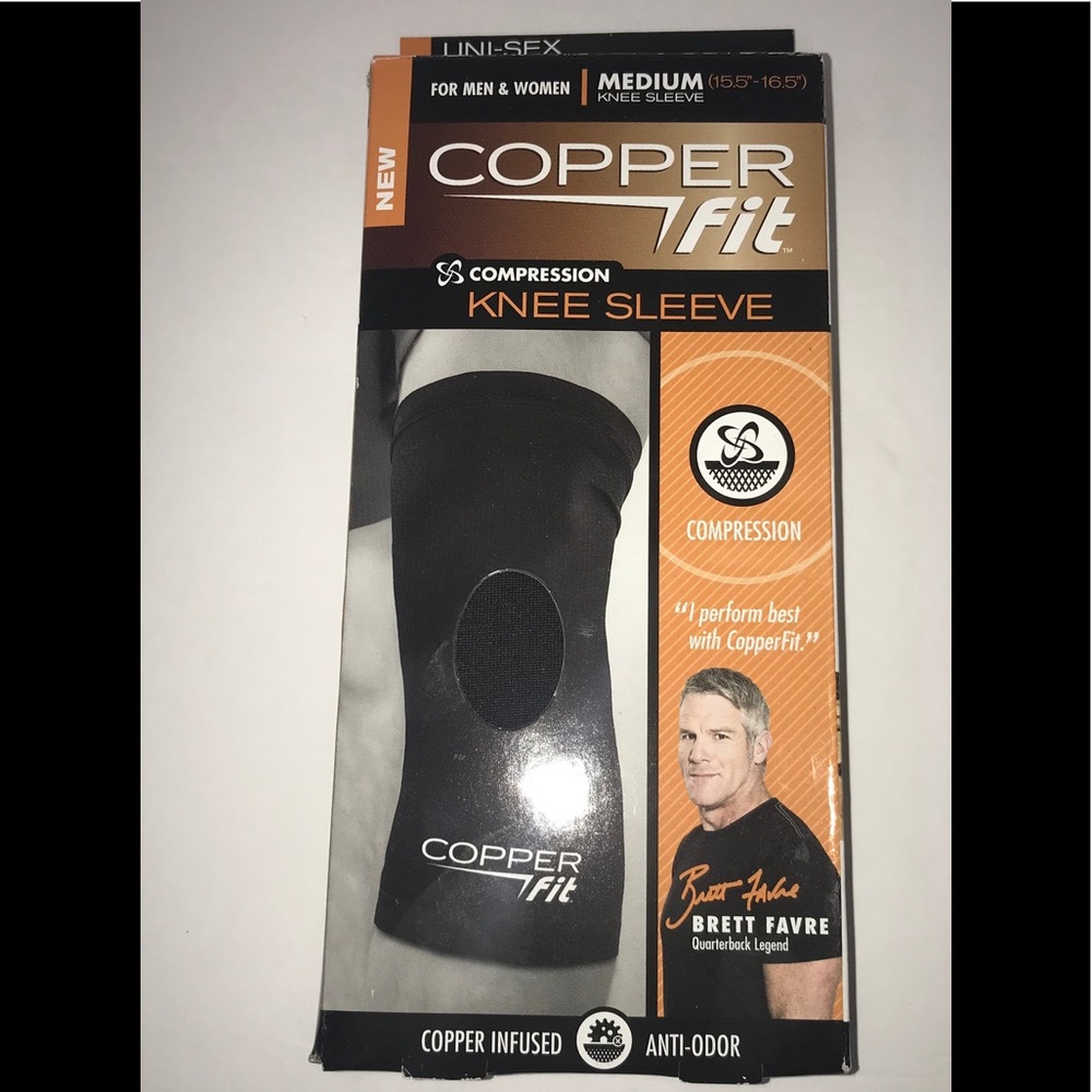 Copper Fit Compression Knee Sleeve Size Medium